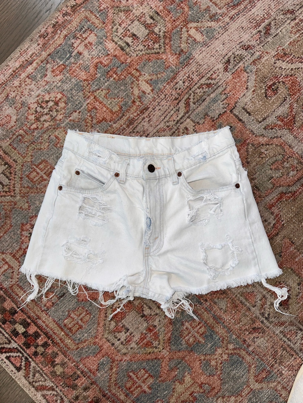 Vintage levis denim shorts orange tab